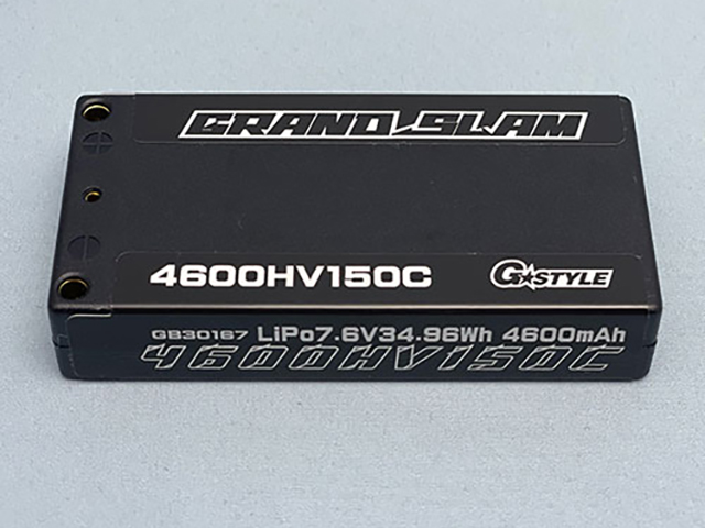 G☆STYLE　GB30167　GRANDSLAM LIPO 4600HV 150C 7.6V・4mmコネクター