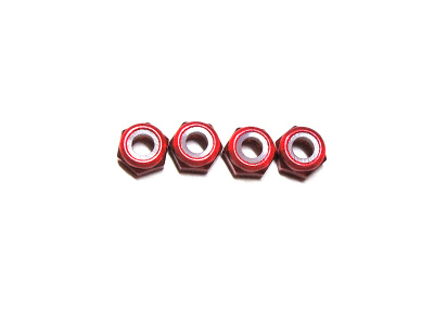 MOROTECH　M-M3NNAR2　M3アルミ ナイロンロックナット【レッド/HR-12R】