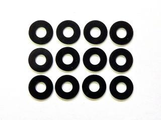 MOROTECH　M-M3WSK　M3×8×0.5 スチール ワッシャー（ブラック）【HR-12R】