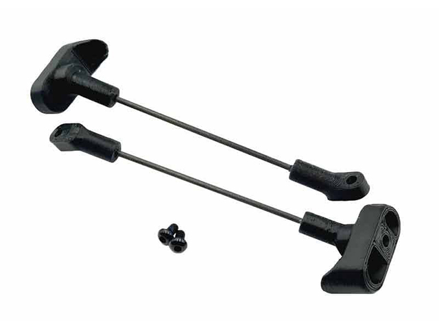 ZEROTRIBE　RCM-CBS-ZXAT　RC MAKER 3D Pro カーボン製超軽量ウィングマウント＆アンチタックスティフナーセット 1/10EPオンロード用