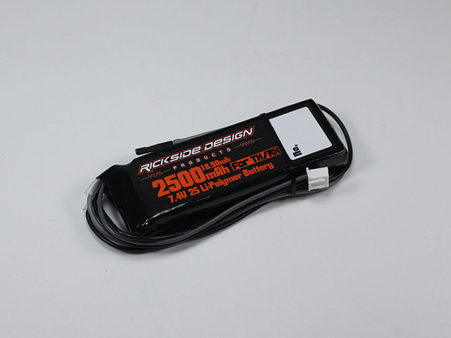 RICKSIDE DESIGN　RSDP-RXP03　7.4V2500mAh 受信機用LIPOバッテリー（フラットタイプ）