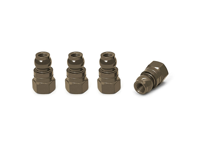TEAM AJ　TE-128-C　7075アルミ製ショックブッシング12.7mm【アソシB74.2/74.1/B6.4/SC6.4/T6.4/4ケ入】
