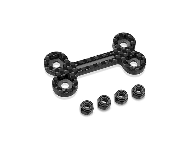 TEAM AJ　TO-328-A　T-Work's カーボン製ワンピースウイングマウントアダプター【アソシRC8B4用】