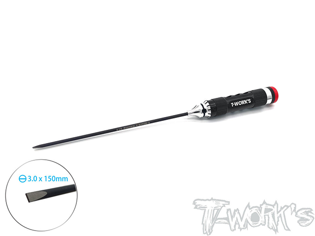 TEAM AJ　TT-078　T-Work's エンジン調整用マイナスドライバー3x150mm