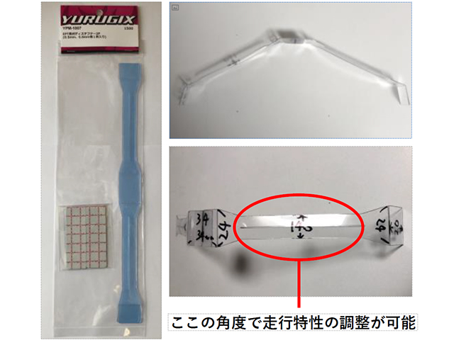 YURUGIX　YPM-1007　EPツーリング用ボディーステフナー2P【0.5mm/0.6mm 各1枚入】