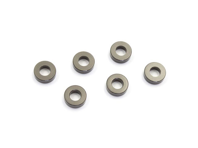 KYOSHO　W0142GM　アルミカラー (3x6x2mm/ガンメタリック/6pcs)
