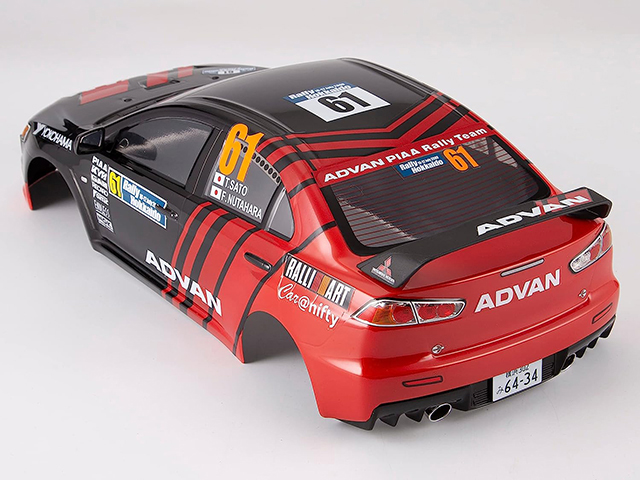 LC Racing　48002　Killerbody製三菱 LANCER EVOLUTION X JRCラリー北海道2009