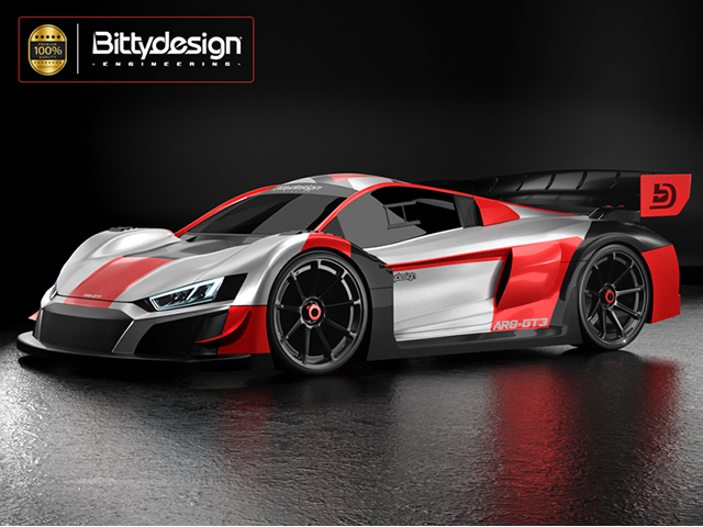 Bittydesign　BDGT8-R8ULT　AR8-GT3 1/8GT body 325mm ショートホイルベース・0.75mmウルトラライトウェイト