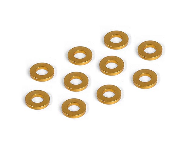 XRAY　303122O　アルミシム【3x6x1.0mm/10pcs/オレンジ】