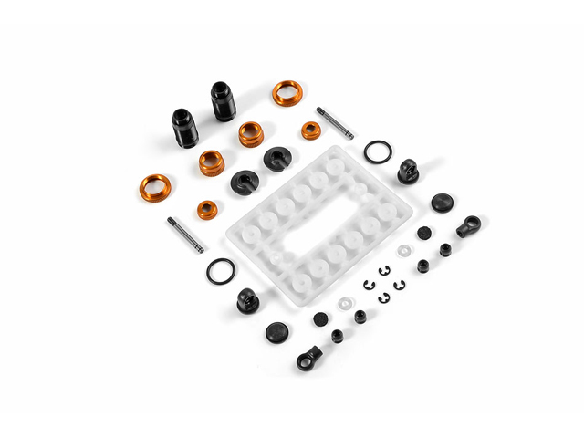 XRAY 338001O アルミダンパーセット2014【2pcs/オレンジ/NT1用】 XRAY 338001O アルミダンパーセット2014【2pcs/オレンジ/NT1用】