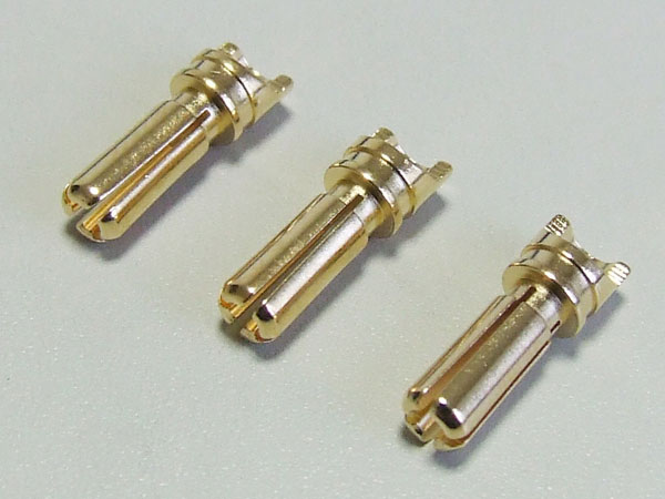 KAWADA　B581b　BLモーター用コネクター先割れオス：3個入