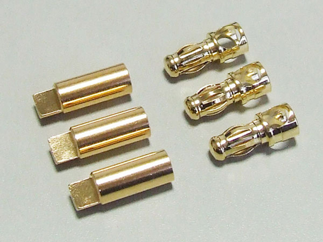 KAWADA　B582　BLモーター用コネクターセット・フラット：3ペア
