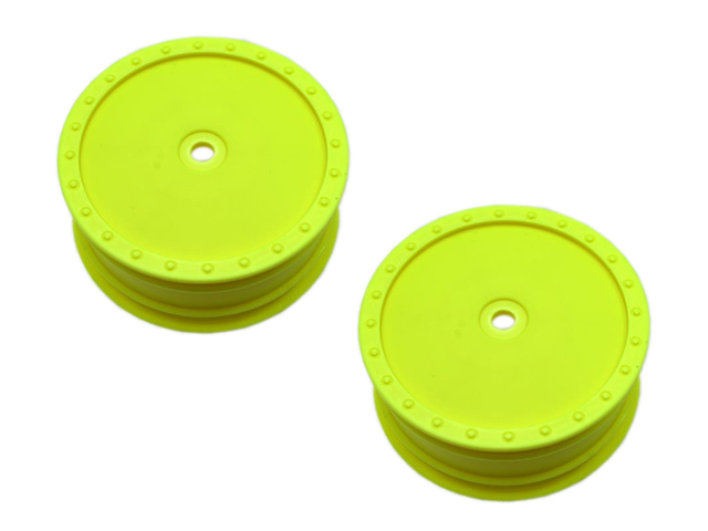 DE RACING　DER-BB-LFY　バギー用ホイール・イエロー【TLR 22 フロント用】