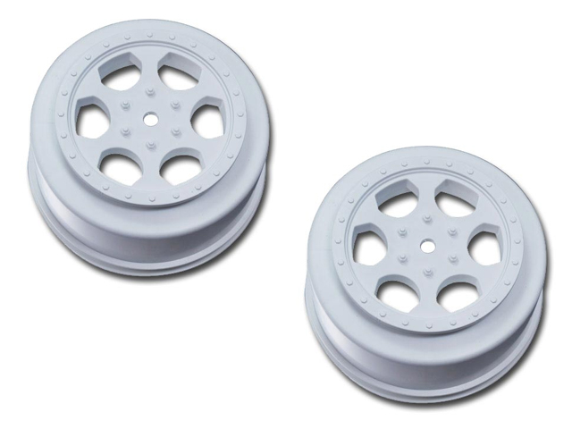 DE RACING　DER-SCT-DW　SCトラック用ホイール・ホワイト【DESC410R フロント/リヤ用】