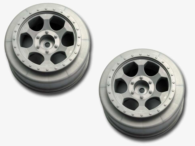 DE RACING　DER-SCT-FS　SCトラック用ホイール・シルバー（Slash 2WD フロント用）