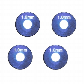 EAGLE RACING　2981　アルミ製ホイルスペーサー1.0mm（4個入り）ブルー