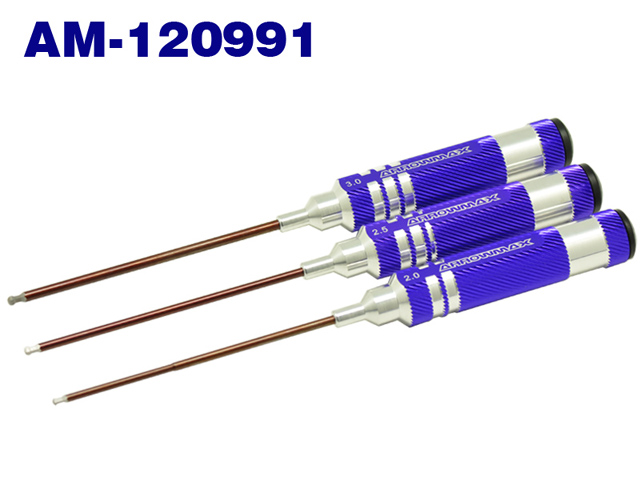ARROWMAX　AM-120991　HEXボールレンチドライバーセット　（2.0/2.5/3.0 3本組）