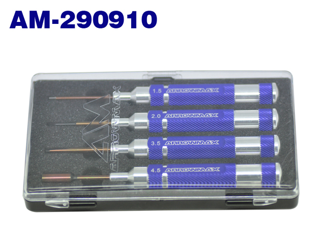 ARROWMAX　AM-290910　Miniツールセット（1.5mmHEX・ 2&3.5mmプラス・4.5mmナット）