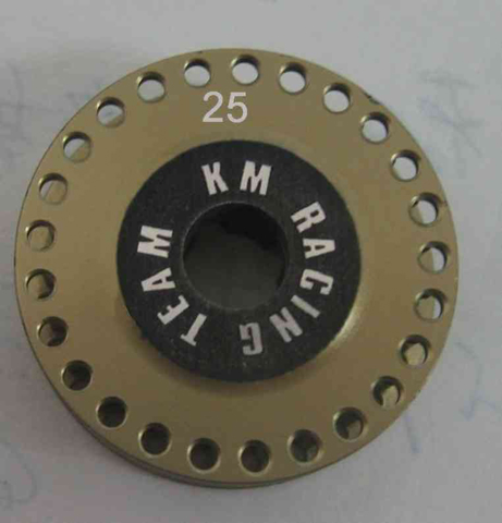 KM GROUP　KM-MTX5-PU25T　MTX-6/MTX5用ハードコートアルミプーリー25T（7075-76）
