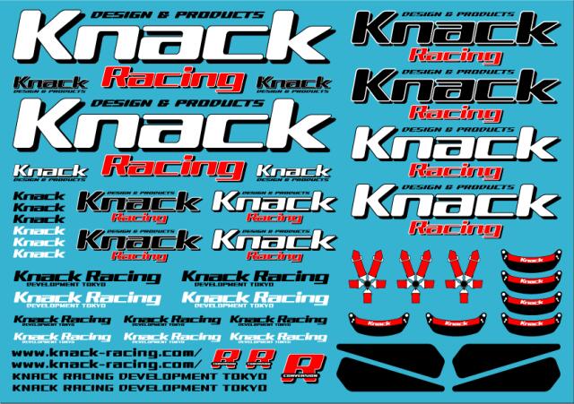 Knack N0075 KNACK RACING デカール Knack N0075 KNACK RACING デカール