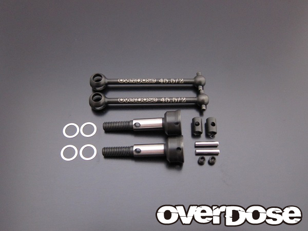 OVERDOSE　OD1040　切れ角UP対応ドライブシャフトセット45.5mm/2mmピン VDF&DRB対応