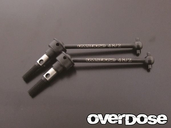 OVERDOSE　OD1047　OVERDOSE 切れ角UP対応ドライブシャフト48mm/2mmピン For OTA-R31対応