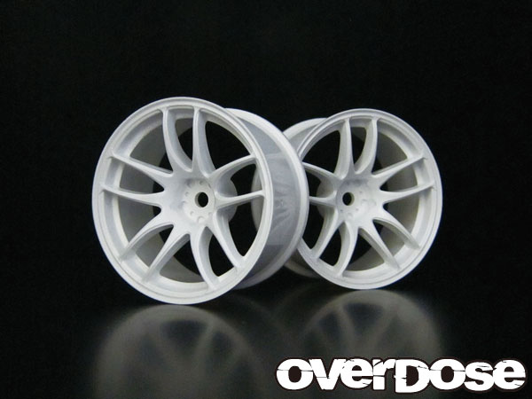 OVERDOSE　OD1071　WORK EMOTION CR Kiwami 【ホワイト/OFF 5mm/2pcs】