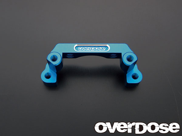 OVERDOSE　OD1195　アルミリヤギヤケースマウント・ブルー（For ドリパケ）
