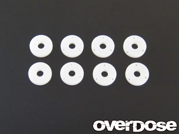 OVERDOSE　OD1243　フッ素樹脂削り出しショックピストンセット For YOKOMO BD-S4 (φ0.6x3・φ0
