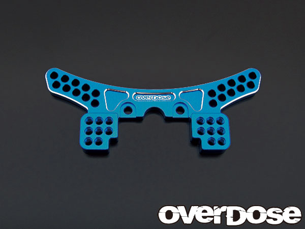 OVERDOSE　OD1244　アルミフロントショックタワー（For ドリパケ/ブルー）