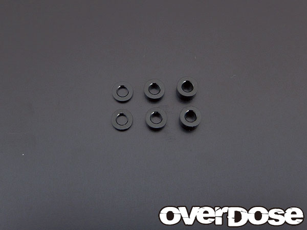 OVERDOSE　OD1249　φ2.5スペーサーセット（1mm，2mm，3mm 各2枚入り）
