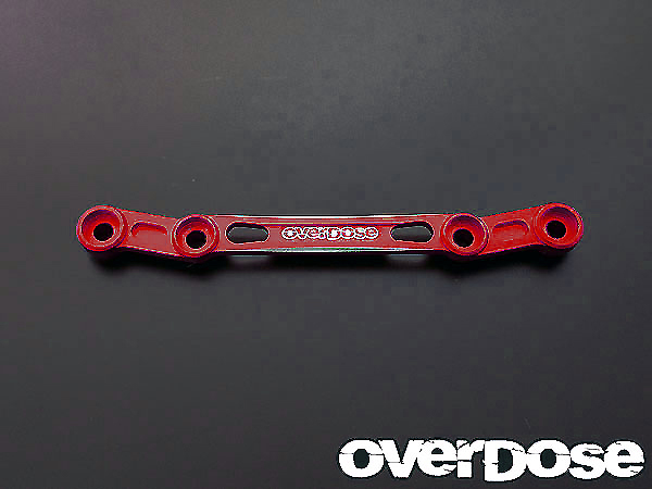 OVERDOSE　OD1260　アルミフロントタワーバー（For ドリパケ/レッド）