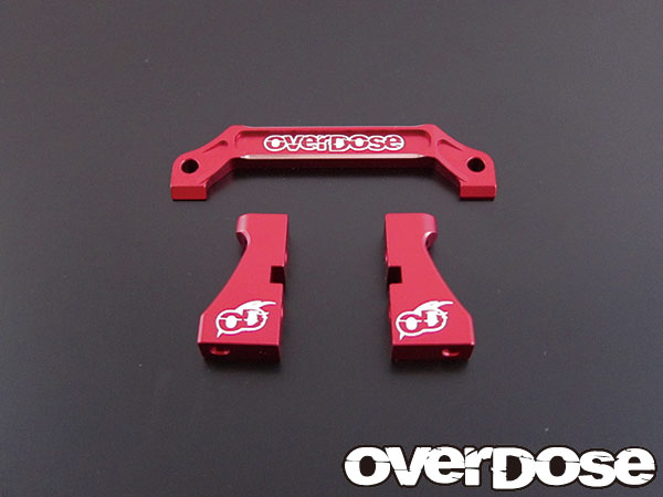 OVERDOSE　OD1440　アルミサーボマウントセット (For Vacula/ レッド )