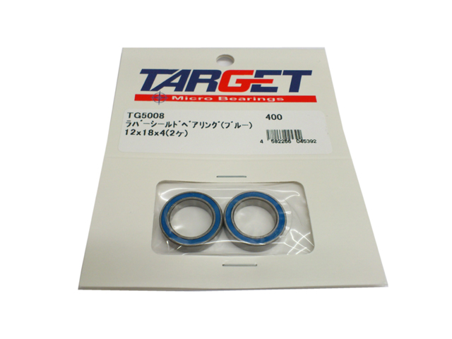 TRG　TG5108　TARGET ラバーシールドベアリング（ブルー）12x18x4(2ヶ入)