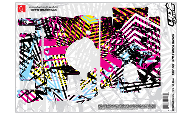 UPGRADE UPG3553 フタバ3PM用プロポスキン BIZERK (ピンク/ライトブルー) UPGRADE UPG3553 フタバ3PM用プロポスキン BIZERK (ピンク/ライトブルー)