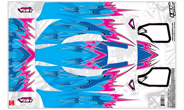 UPGRADE　UPG5237　HOT BODIES D8用ボディースキン VENOM（ブルー/ピンク）