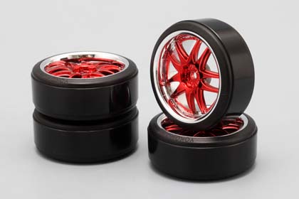 YOKOMO　DF-017T30　ドリフトパッケージ ミニ用 レイズ ボルクレーシング GT-V 完成タイヤ/ホイル(4本入)