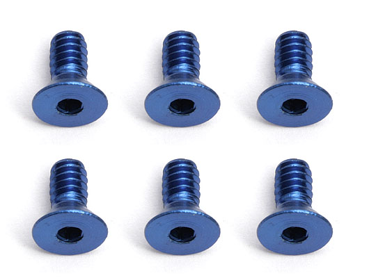 ASSOCIATED　AS-6939　アルミ製フラットヘッド ソケットスクリュー 4-40×1/4inch