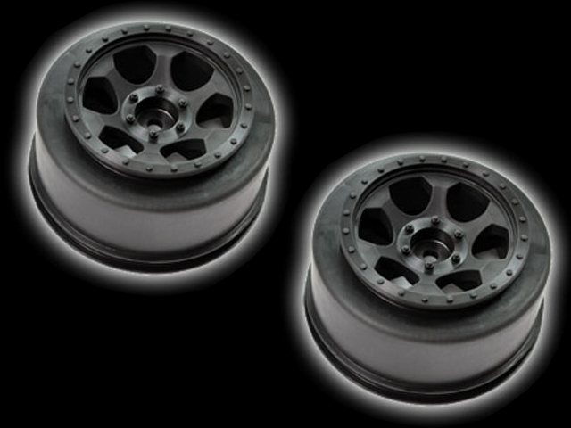 DE RACING　DER-SCT-FB　SCトラック用ホイール・ブラック（Slash 2WD フロント用）