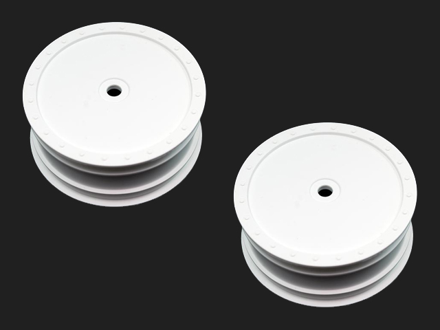 DE RACING　DER-BB-D4W　バギー用ホイール・ホワイト【Team Durango DEX410 “V3” フロント