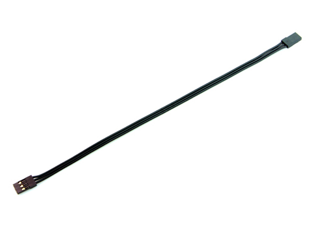 Muchmore　MSC-EEL　ブラックスーツESCコネクター　コード付・オスオス(230mm)フタバ&Zタイプ対応