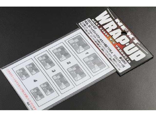 WRAP UP NEXT　0010-07　REAL 3D ヘッドライトデカールセット角目TYPE-A　マスキングシート付