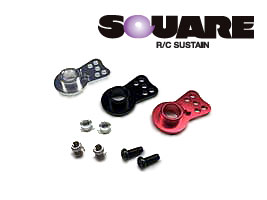 SQUARE　SWR-22S　アルミサーボホーン・シルバー【タミヤハイトルクセイバー用/WR-02 タミヤワイルドウイリー2用】