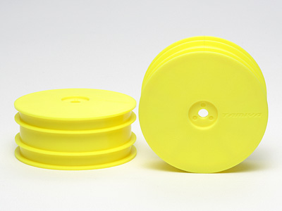 TAMIYA　OP-1286　B01 フロント・ディッシュホイール （蛍光イエロー）