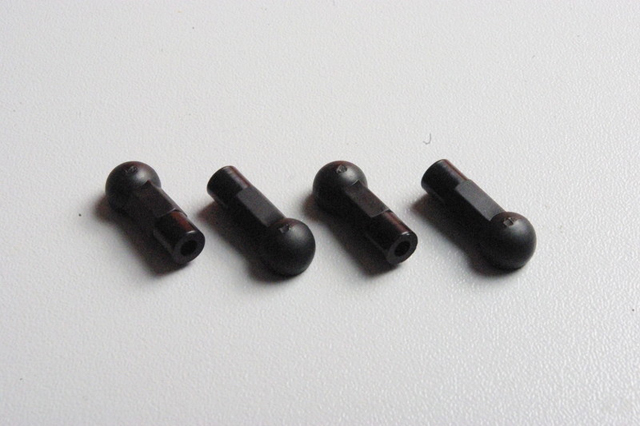 TRG　TRG1113G　ロッドエンド(φ4.8/4pcs/グレイ）【TRG114用】