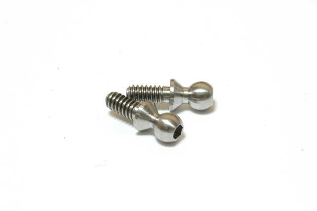 X-Factory　XC-6171　ランスフォード製チタンボールスタッド 1/4"・2個入（ネジ長約6mm）