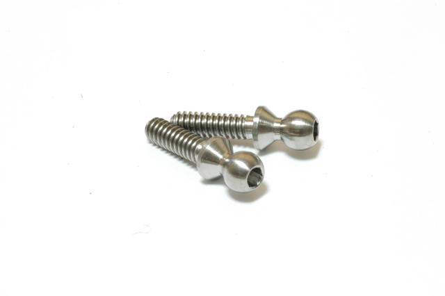 X-Factory　XC-6172　ランスフォード製チタンボールスタッド 3/8”・2個入（ネジ長約9.5mm）